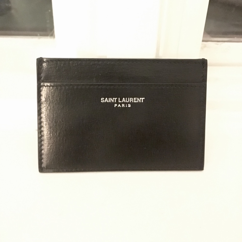 Authentic Saint Laurent Card Case - Black